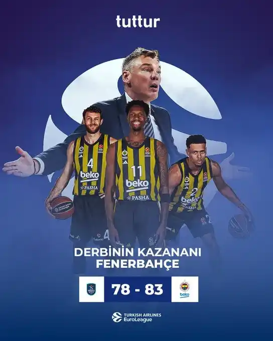 Fenerbahçe’nin galibiyetiyle sonuçlanan EuroLeague basketbol derbisi.